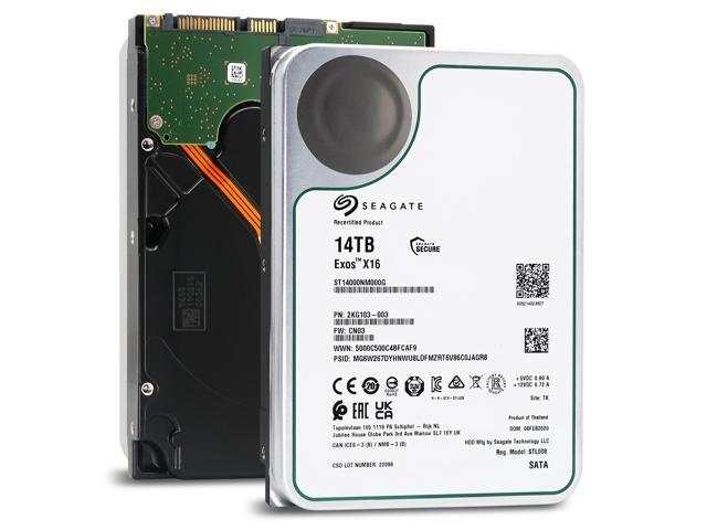 Renewed Data Center Drive Seagate Exos X16 14TB 7200 RPM