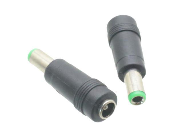 2pcs Adapter Connector DC Power 2.35x0.7mm male to 5.5x2.1mm female for laptop