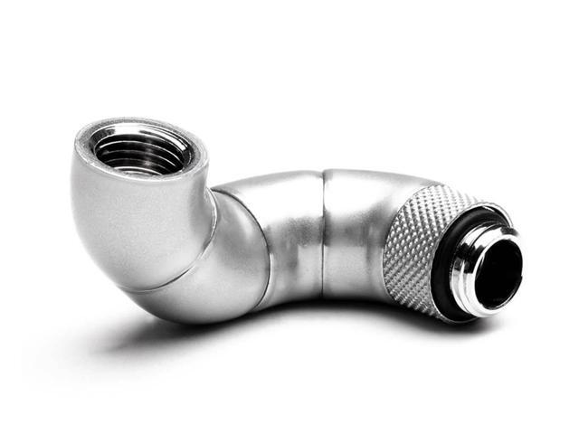 Candy Red PrimoChill Male to Female G 1//4 90 Degree Dual Rotary Elbow Fitting
