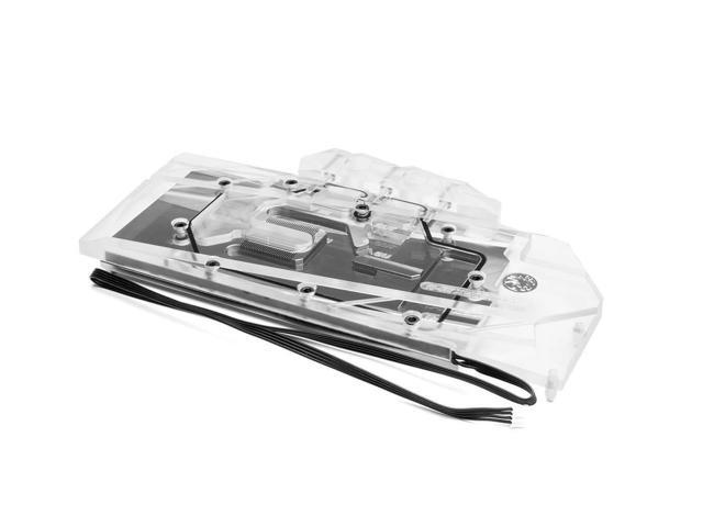 Clear with 2 Free Bykski Rigid 12mm OD Fitting V2 Black Bykski ASUS ROG Strix RTX 2070 Full Coverage GPU Water Block