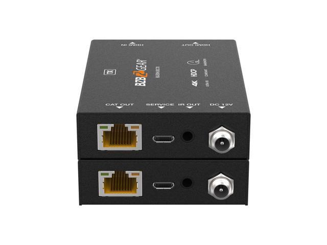BZBGEAR 4K UHD HDMI Extender with Bi-directional IR over a Single Cat5e/6/7 up to 165ft