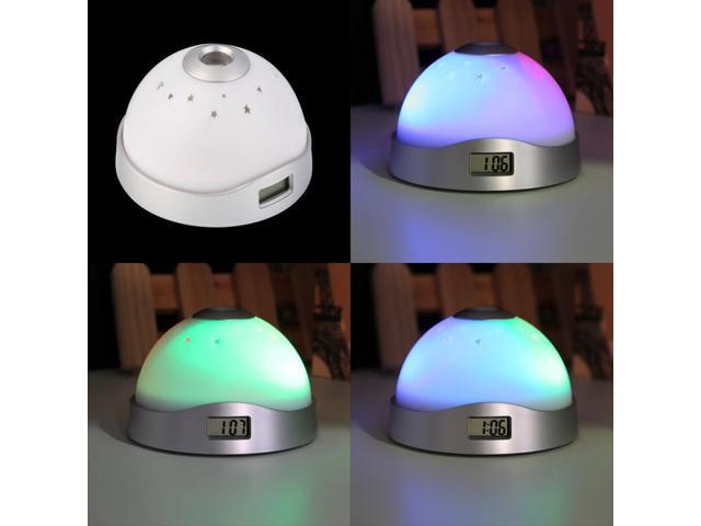 Magic Led Projection Alarm Clock Night Light Starry Sky Star Digital Alarm Clock Night Light Starry Sky Star