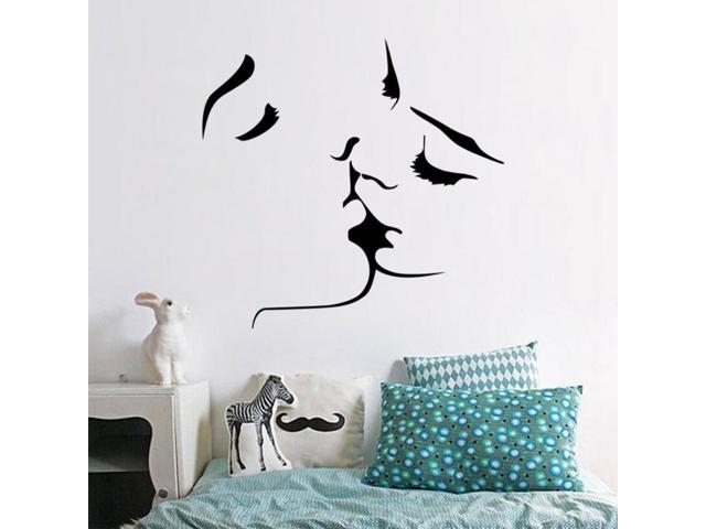 Removable Pvc Couple Pattern Wall Sticker Special Modern Home Living Room Bedroom Wall Decals Sticker Wall Paper