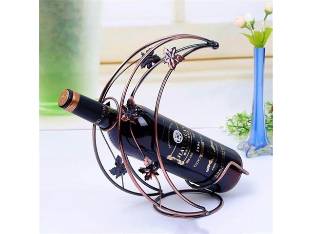 9 Inch Metal Moon Shape Wine Rack Hanging Wine Glass Holder