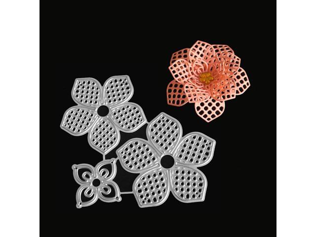 Hollow out flower frame Metal Cut Dies Scrapbooking Album Paper Card Stencil Bd