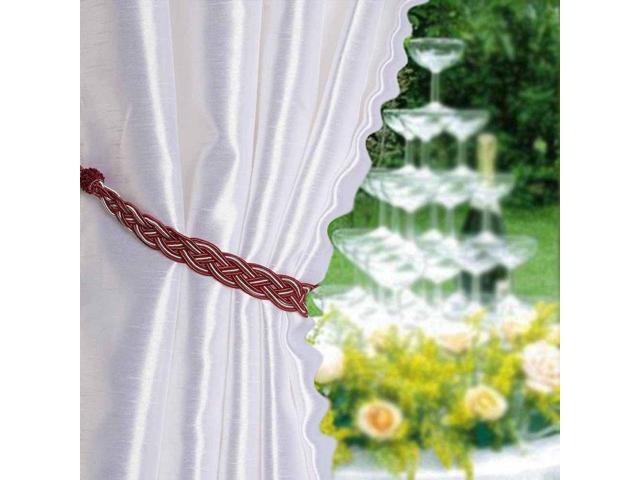 1 Pair Curtain Tiebacks Braided Rope Tie Backs Holdbacks Window