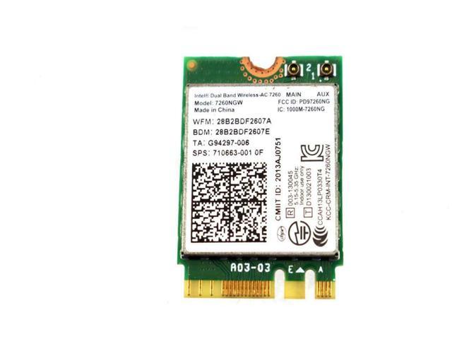 Hp Intel Wireless Ac 7260 Wifi Bluetooth 4 0 Card 7260ngw 001 005 Newegg Com