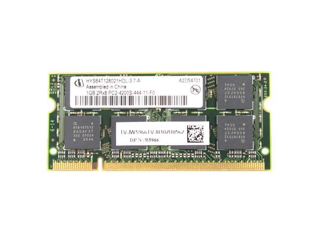 Refurbished Genuine Dell Qimonda Hys64thdl 3s B 2rx8 1gb Sodimm 533 Ddr2 Sdram Pc2 5300 Laptop Memory W5966 0w5966 Cn 0w5966 Newegg Com