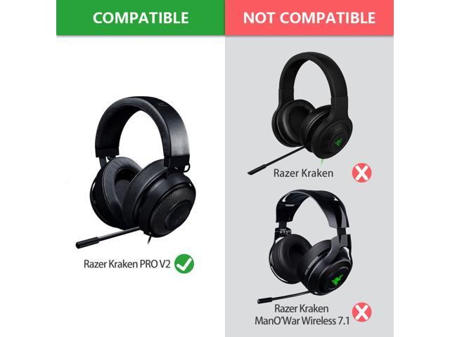 Pair of Replacement Headphone Ear Pads Cushions Earpad Covers for Razer Kraken Pro Gaming Headphones