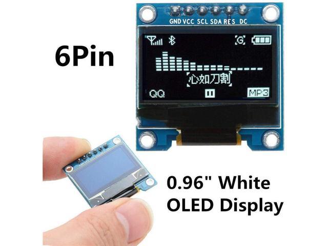 0.96/" 6Pin SPI/&IIC I2C OLED Display Module For Arduino Raspberry Pi 51 STM32