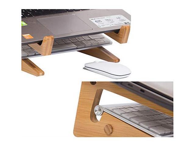 Wice Laptop Desk Stand Wood Computer Stand For Laptop Modern