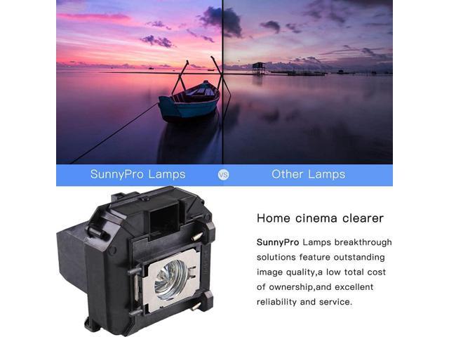SunnyPro V13H010L60 Projector lamp ELPLP60 Compatible for Epson Brightlink 425Wi Brightlink 430i Brightlink 435Wi EB-420 EB-425W EB-900 EB-905 EB-93 EB-93e EB-95