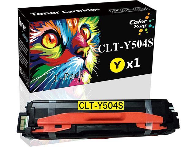 2-Pack Replacement for Samsung CLT-Y504S CLT504S Y504S Toner Cartridge use for Samsung SL-C1810W SL-C1860FW CLX-4195 CLP-415NW CLP-470 Printer Compatible Color Toner Cartridge High Yield Yellow