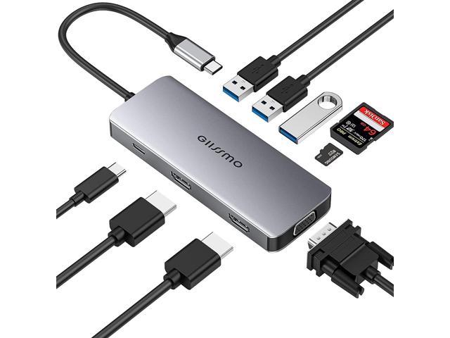 Inateck USB 3.0 to Hard Drive Docking Station with 2-Port Hub and SD Card Reader 