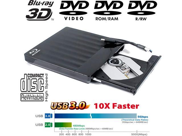 USB-C External 6X 3D Blu-ray Burner Drive, for Acer Nitro 5 7 