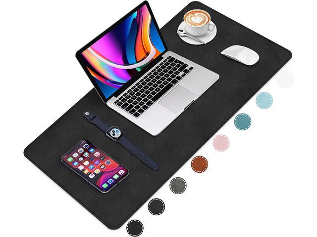 SACRONS Double-Sided Leather Desk pad Mouse pad,Waterproof Non-Slip PU Leather Desk Pad.for Office and Home laptops,Desk mats 