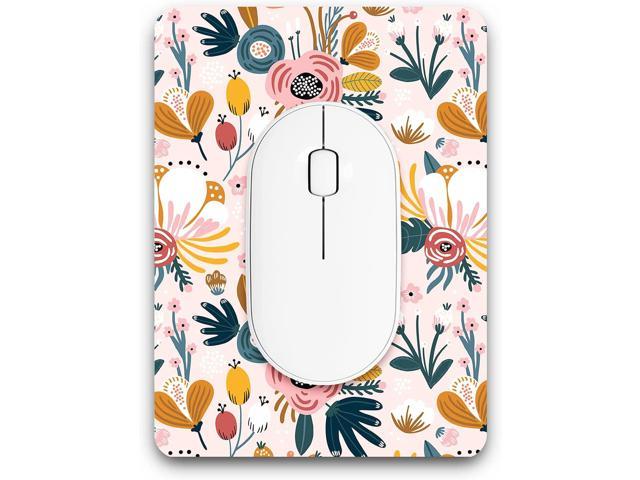 Mini Mouse Pad 6 x 8 Small Mousepad with Waterproof Lycra Cloth Anti Slip Rubber Base Mouse Mat for Wireless Mouse Mini Laptops Mini Pink Flower 