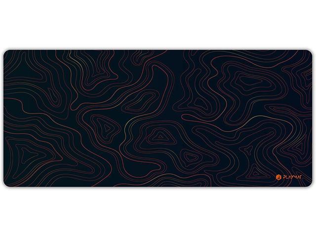 Play Avery Artisan Gaming Mouse Pad - XXL Mouse Pad (36x16x0.15), 4mm Thick Desk Mat for Max Comfort, Extra Large Artisan Mousepad, Densely-Weaved Precision Poly, Giant, Large Desk Mat (Lava)