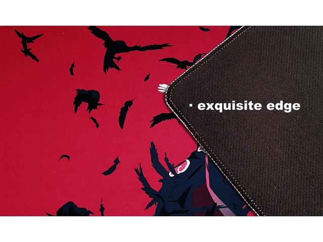 Anime Mouse Pad for Akatsuki Uchiha Itachi Fans Large Gaming Mouse Mat  Keyboard Pad for Laptop PC Office Desk Accessories (31.5x11.8) 