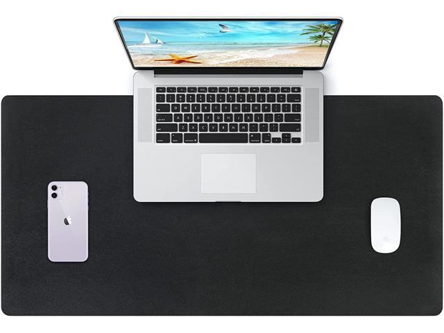 Cute Marble Large Desk Mat PU Leather Desk Protector Mousepad Gold Grey Striped Waterproof Computer Keyboard Gaming Mouse Pads QIYI White Mouse Pad Non Slip Extended Writing Pad 31.5 x 15.7 