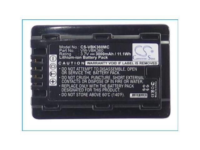 Replacement Battery for HC-V10 HC-V100 HC-V100M HC-V500 HC-V500M HC-V700 HC-V700M HDC-HS60K HDC-SD40 HDC-SD60 HDC-SD60K HDC-SD60S HDC-TM55K HDC-TM60 SDR-H85 SDR-H85A SDR-H85K SDR-H85S SDR-S50 SDR-S50A
