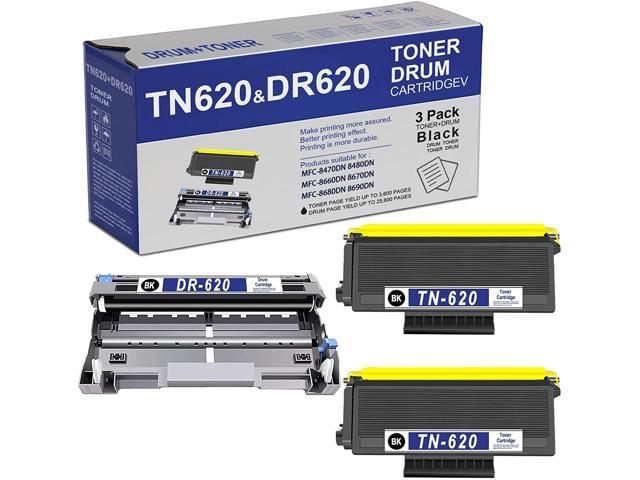 Boekhouding woestenij botsing 3-Pack (2Toner+1Drum) TN620 DR620 Compatible TN-620 Toner Cartridge and  DR-620 Drum Unit Replacement for Brother MFC-8370 HL-5240 5370DW/DWT  DCP-8060 8085DN Printer Sold by Feromyink - Newegg.com
