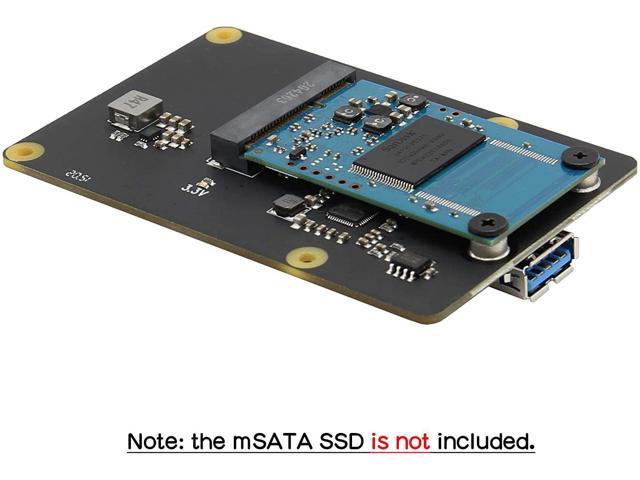 X857 V1.2 mSATA SSD Storage Expansion Board NAS Solution for Raspberry Pi 4B 