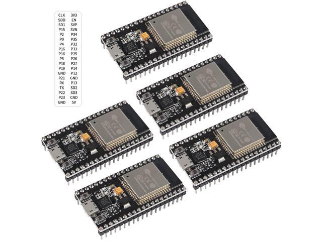 MELIFE 2 Pack ESP32 ESP-32S Development Board 2.4GHz Dual-Mode WiFi Bluetooth Dual Cores Microcontroller Processor Integrated with ESP32s Antenna RF AMP Filter AP STA for Arduino IDE 
