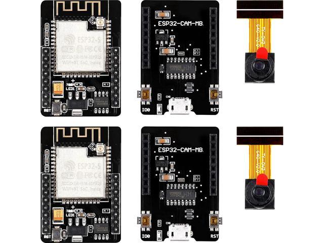 Vochtig Triatleet gaan beslissen Frienda 2 Pieces ESP32-CAM WiFi Board ESP32-CAM-MB Micro USB to Serial Port  CH340G with OV2640 2MP Camera Module Compatible with Arduino IDE Arduino  Raspberry Pi - Newegg.com
