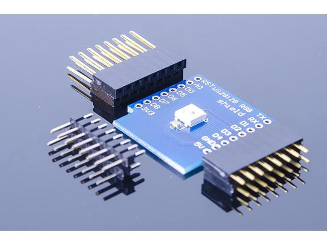 ACROBOTIC WeMos ESP8266 D1 Mini WS2812B RGB LED Shield for Arduino NodeMCU Raspberry Pi Wi-Fi IoT 