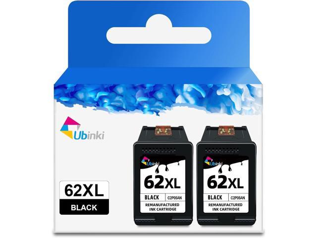 Ubinki 62XL Black Ink Cartridges Replacement Ink 62 XL HP62 HP62XL Ink ...