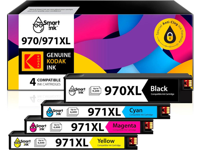 Think Ink Compatible Smart Ink Compatible Ink Cartridge Replacement 970 XL 971 XL 970XL ...