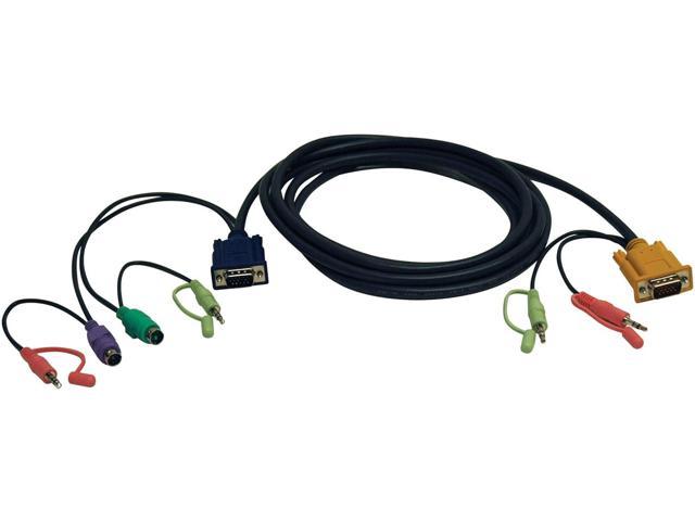 Tripp Lite DisplayPort KVM Cable Kit 4K USB 3.5mm Audio 3xM/USB mm