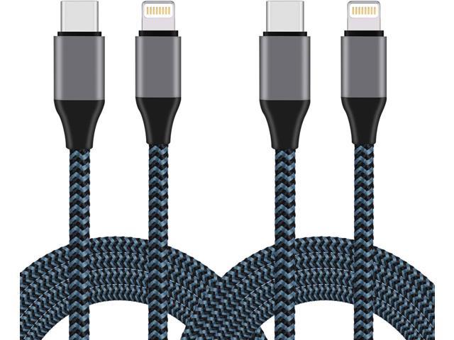 Use with Type C Charger 2Pack 6FT Nylon Braided Charging Syncing Cord Compatible with iPhone 11/11Pro/11Pro MAX/XS/XS MAX/XR/X/8/8Plus/7/7Plus and More Sundix USB C to Lightning Cable 