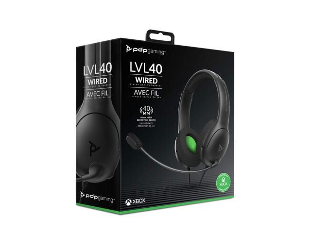 pdp gaming lvl40 wired stereo headset for xbox one