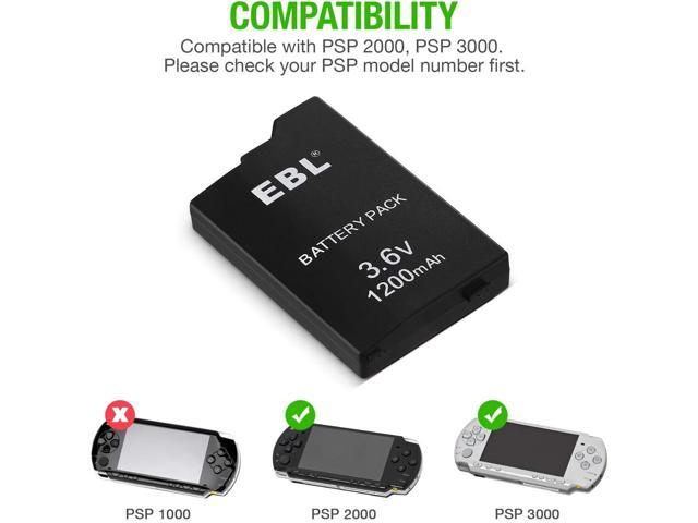 Ebl 3 6v Lithium Ion Rechargeable Battery Pack 10mah Replacement Battery For Sony Psp 00 3000 Psp S110 Console Newegg Com