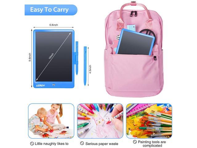 LCD Writing Tablet Colorful 10 Inch Electronic Graphics Doodle Board eWriter Drawing Pad with Memory Lock Gift for Kids & Adults Home School Office Handwriting Tablet Pink 