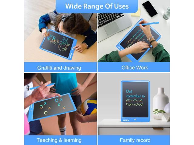 10 Electronic Writing & Drawing Board Doodle Board for Kids & Adults Handwriting Paper Doodle Pad with Smart Stylus & Memory Lock for Home LCD Writing Tablet School and Office 