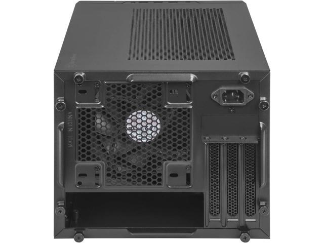 SilverStone Technology SUGO 14, SG14, Black, Mini-ITX Cube Chassis,  Supports 3 Slot Full Length GPUs / ATX PSU / 240mm AIO, 4 Removable Panels,  