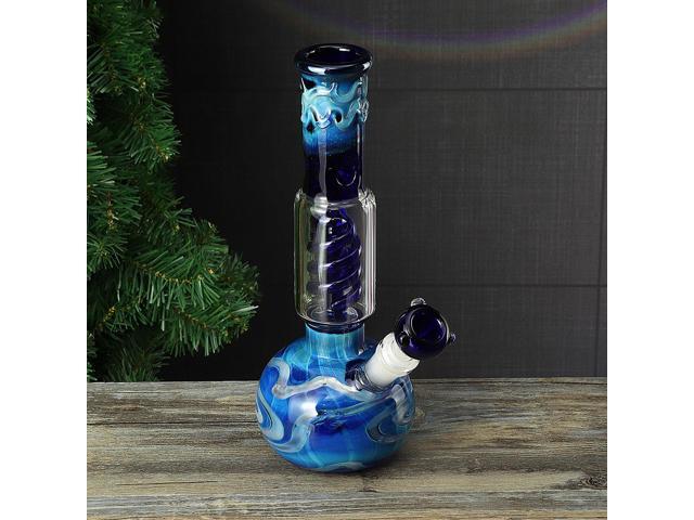 10.7 Inch Glass Bong Bubbler Water Pipe Hookah Beaker Ice Catcher Filter Bongs W
