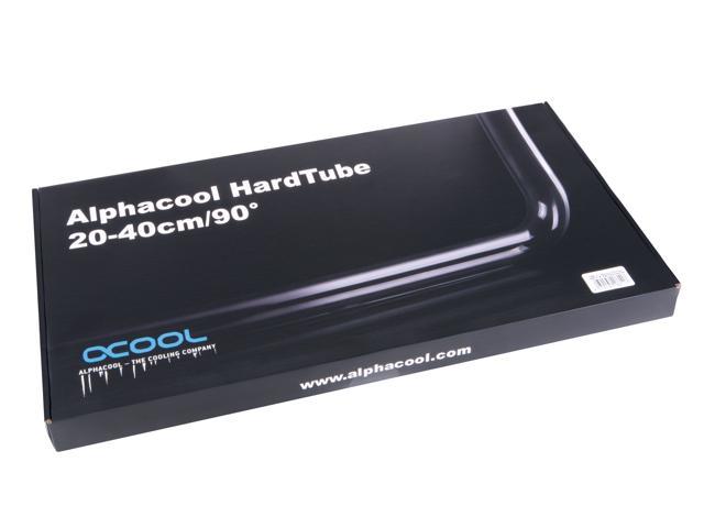 Alphacool Brass HardTube 13mm OD 90 Degree Tubing (20/40cm), Chrome