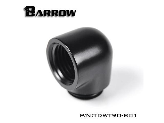 4-Pack Barrow G1/4 Male to Female Anti-Twist Fitting Black 