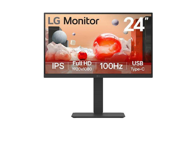 Open_Box -  LG 24BA650-B 24" Class Full HD LED Monitor - 16:9 - 23.8" Viewable - IPS- LED Backlight - 1920 x 1080 - 16.7 Million Colors - 250 Nit - 5 ms - Speakers - HDMI
