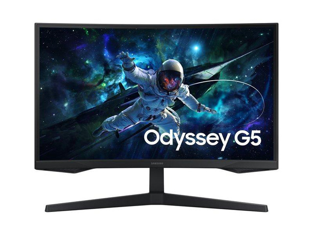 Open_Box - Samsung Odyssey G5 27" QHD 165Hz 1ms GTG Curved VA LED FreeSync Gaming Monitor - Black (LS27CG550ENXZA)