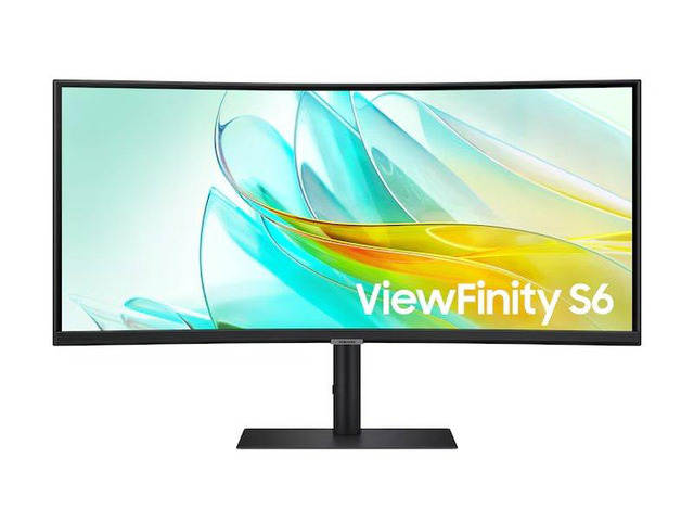 Open_Box - Samsung 34" ViewFinity S6 S65UC QHD 100Hz 5ms GTG HDR10 Curved VA LCD FreeSync Monitor - Black (LS34C654UENXGO)