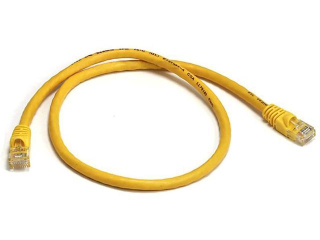 Ultra Spec Cables 2ft Cat6 Ethernet Network Cable Yellow