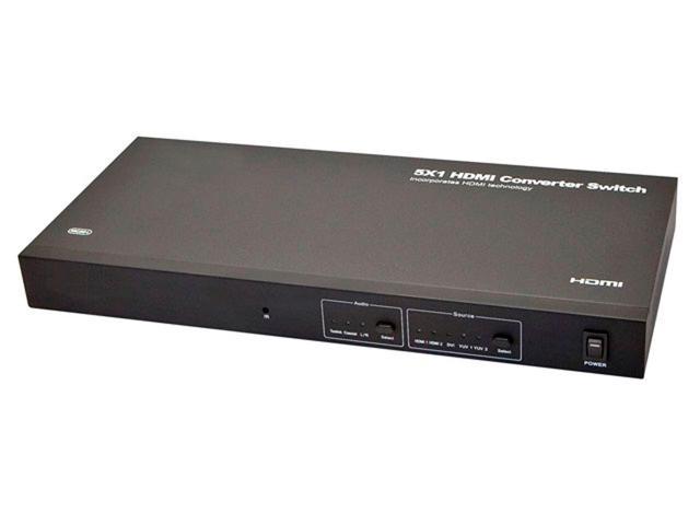 Monoprice 5x1 HDMI Converter Switch to HDMI,DVI,Component w