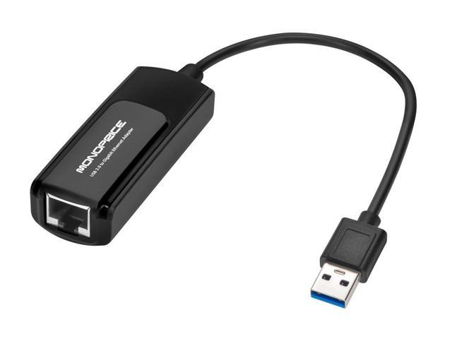 Monoprice USB 3.0 to Gigabit Ethernet Adapter, 1000 Mbps Gigabit ...