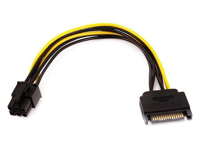 Photo 1 of Monoprice 8-inch SATA 15pin to 6pin PCI Express Card Power Cable