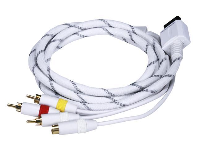wii red yellow white cables
